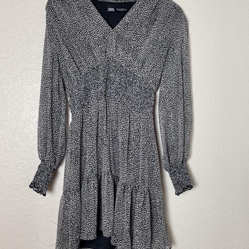 Zara Black and White Women's Dress